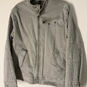 Express Men's light gray jacket